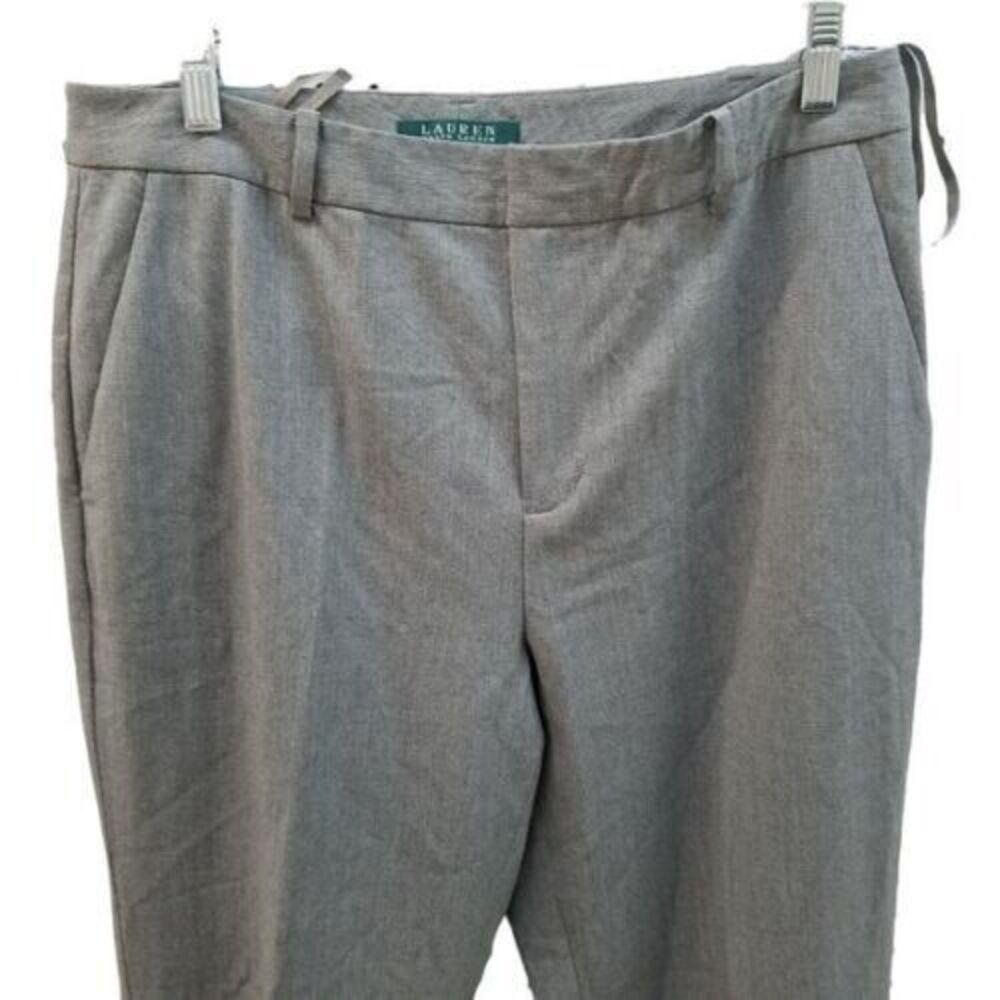Ralph Lauren Womens Size 10 Gray Solid Dress Pants - Picture 8 of 9